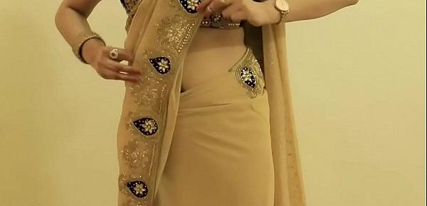  HOT GIRL SAREE WEARING and Showing her NAVEL and BACK